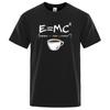 Energy=Milk+Coffee Printing Men Tshirt Casual Breathable Tshirts Funny Cotton Loose Tees Shirts Street Oversized T-Shirts Man