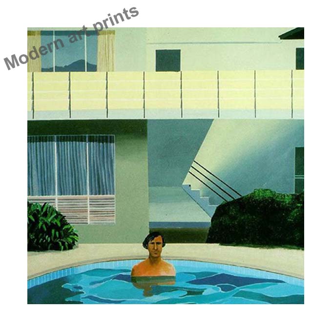 David Hockney Poster Modern Minimalist Art Painting HD Wall Pictures Printed On Canvas Aesthetics for Room Home Decor Unframed