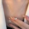 Акация Dou Hongdou Ожерелье Doudou Clavicle Chain Light Luxury Новый год Осень и зима Новая мода
