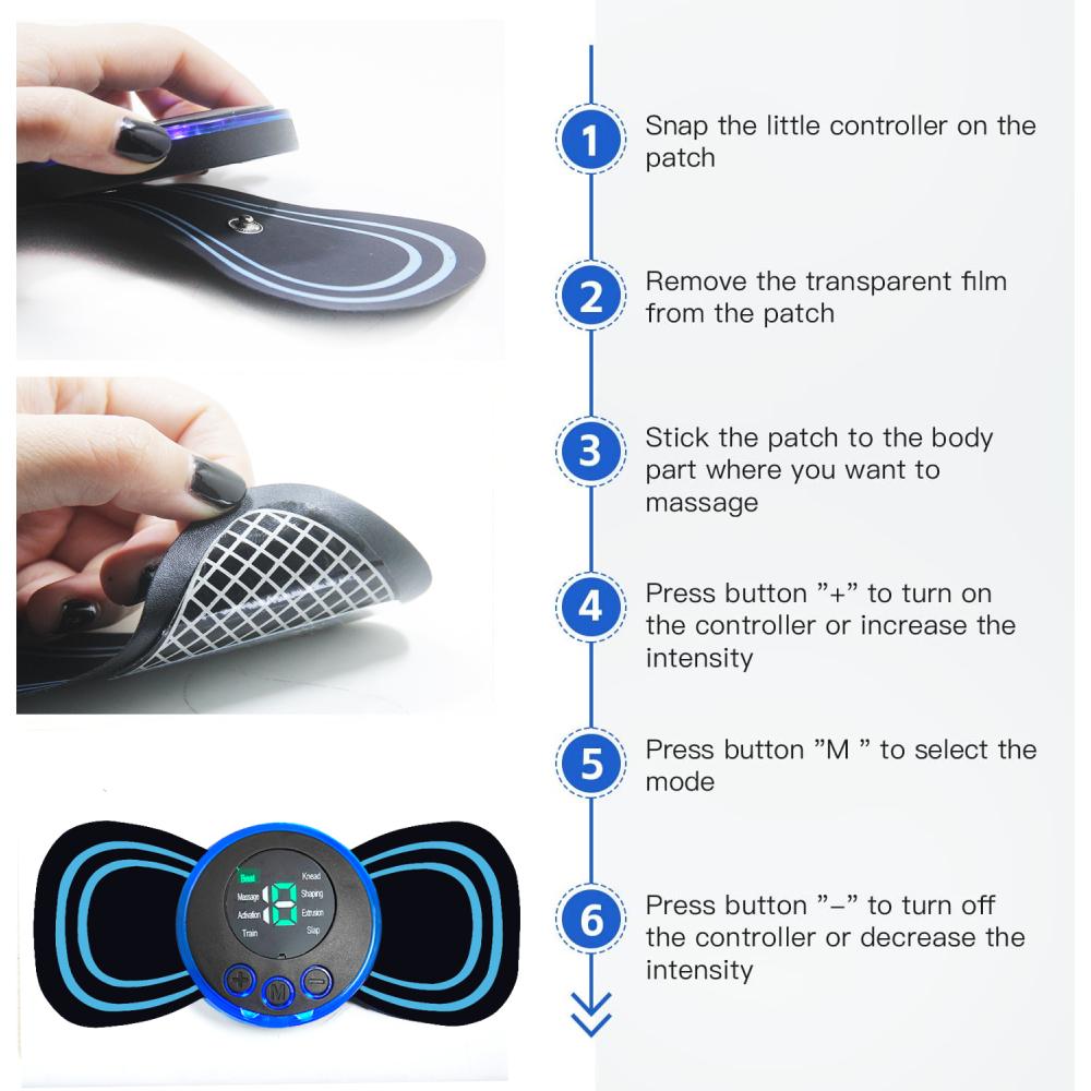 Массажер для шеи с пультом дистанционного управления 8 режимов перезаряжаемый низкочастотный импульсный портативный массажер для расслабления мышц снятие боли