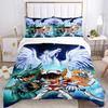 Admire Saint Seiya Pattern Cartoon Duvet Cover Set HD Одеяло Cover для детей Постельные комплекты Постельное белье Декор для спальни