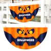 45x90cm Fan Shaped Flag for Halloween Outdoor Yard Fence Decoration Props Suitable for Christmas