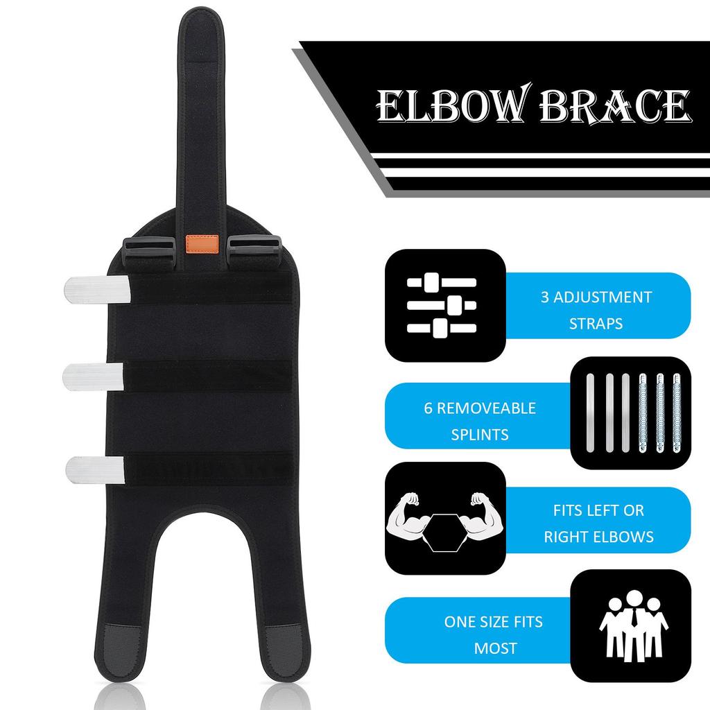 Elbow Joint Recovery Arm Splint Brace Support Protect Band Belt
