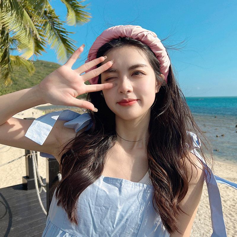 Виниловая шляпа от солнца женская защита лица защита от УФ-лучей большая поля летняя дорожная тень пустая верхняя шляпа-ведро шляпа от солнца