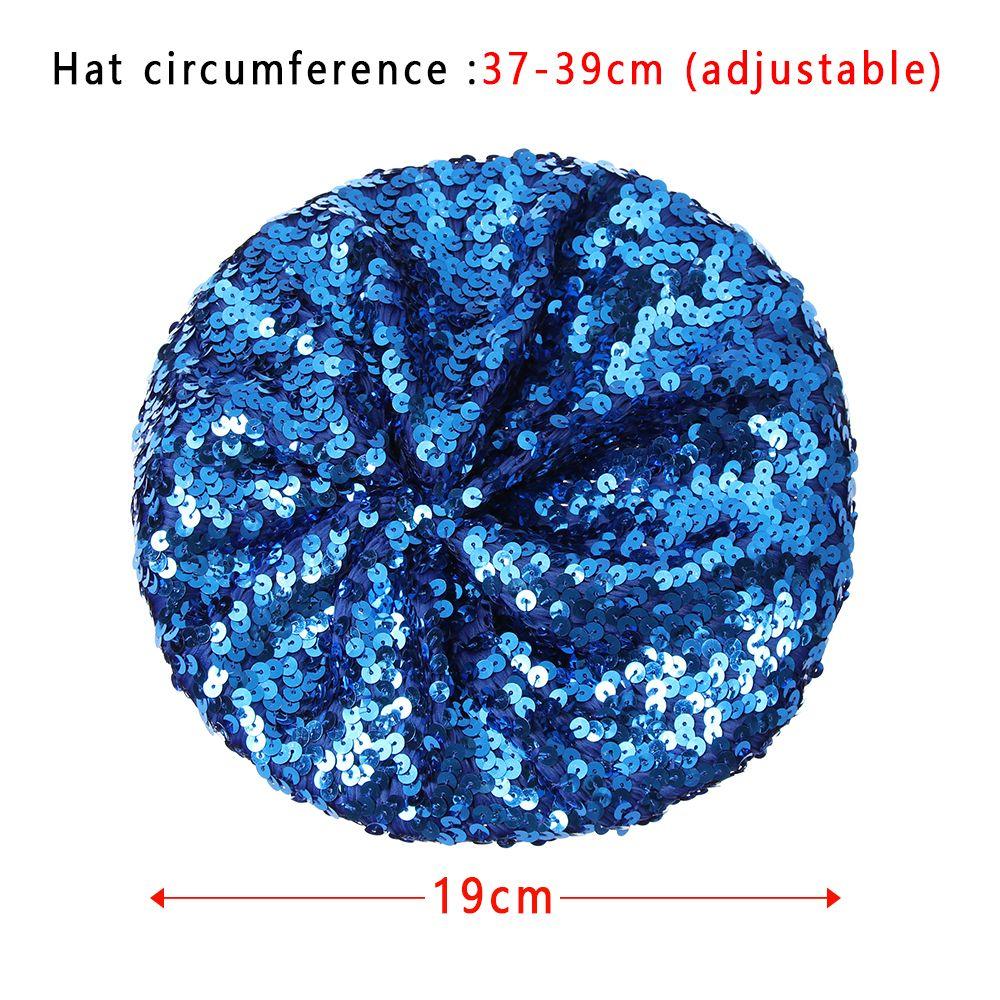 Мода Индивидуальность Блестки Блестки Очаровательная Танцевальная Сцена Кепка Художник Живописец Шляпы Гэтсби Береты