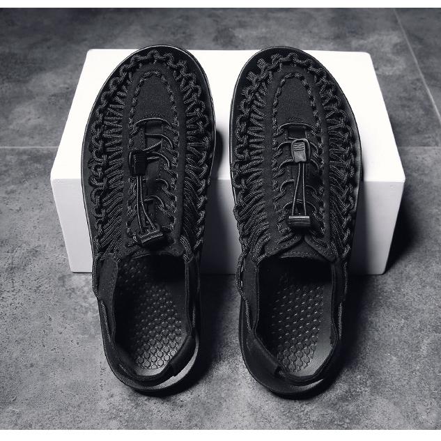 Новые дышащие сандалии размера 35-46, женские модные повседневные тканые сандалии, пляжная женская обувь, обувь для пар