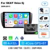 9-дюймовый автомобильный мультимедийный проигрыватель Android 14 Qualcom для SEAT Ibiza 6j 2009 2010 2011 2012 2013 беспроводной Carplay Android Auto 4G