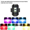 1pc Universal Strobe Light for Motorcycle Scooter Car LED Anti-collision Warning Light 7 Color Drone Flash Turn Signal Indicator