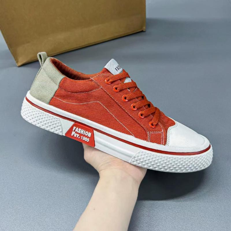 2025 Summer New Men's Breathable Versatile Skateboarding Shoes Men's Soft Bottom Casual Sports Trend Fashion Canvas Shoes 48size