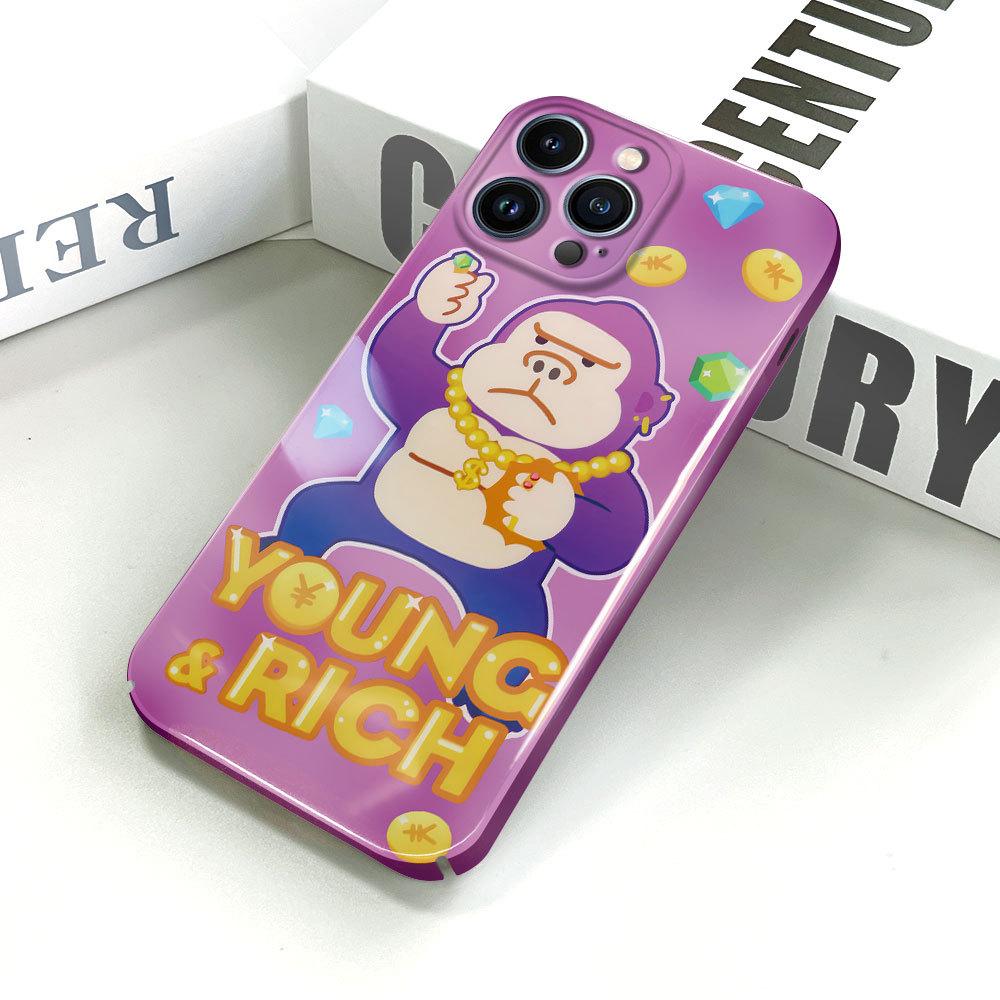 Универсальный чехол для телефона с пленкой и мультяшным модным дизайном, твердый чехол с полным покрытием, защитный чехол для камеры для iPhone, Samsung, Xiaomi, Poco, Redmi, Huawei, Honor