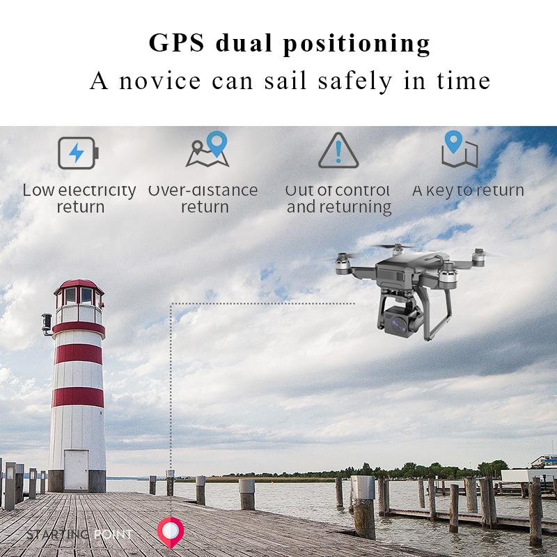 2024 Новый дрон F7s 4K PRO 4K HD ESC Камера Обход препятствий GPS 5G WiFi 3-осевой подвес EIS FPV Бесщеточный квадрокоптер 3 км Обход препятствий Дрон Игрушка