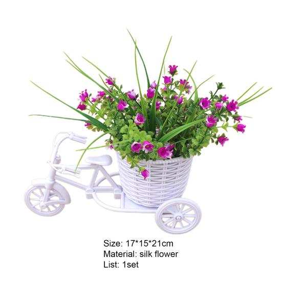 1 комплект, искусственный колокольчик в виде орхидеи, велосипед, анти-падение, красивый, яркий, современный, широко используемый, имитация цветка, велосипед, свадебный декор