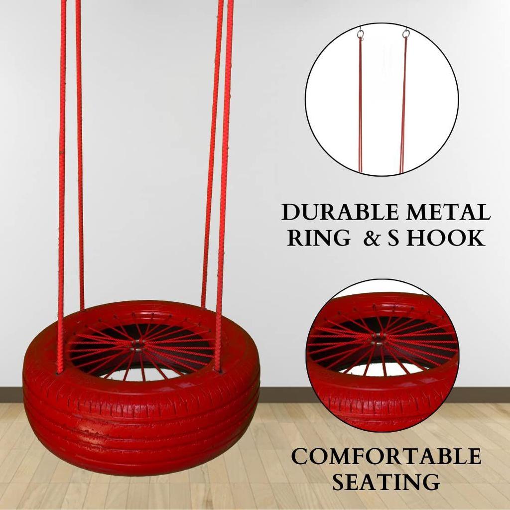 Качели из шин для взрослых и детей/Качели из шин для сада/Качели на деревьях для взрослых на открытом воздухе/Качели для домашнего балкона в помещении и на открытом воздухе/Качели для детей