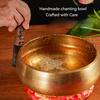 Nepal Tibetan Buddhist Bowl Handmade Buddha Sound Bowl Meditation Singing Bowl for Yoga Chakra Healing Mindfulness Stress Relief