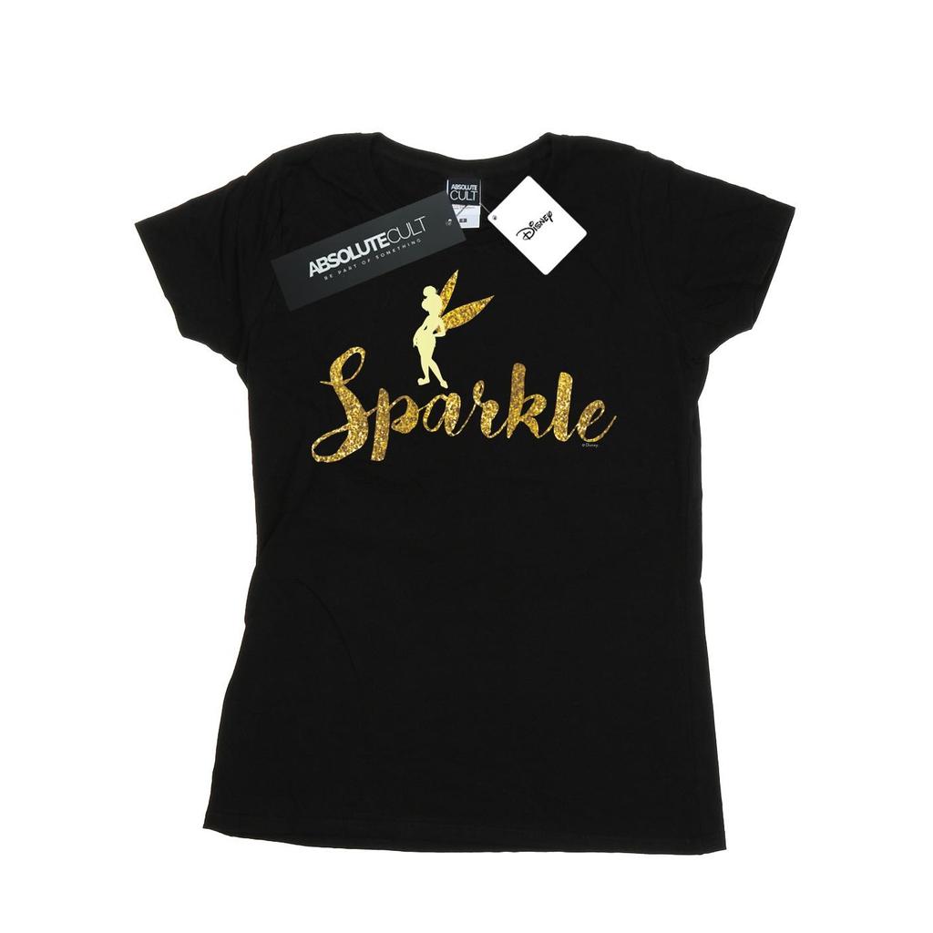 Disney Womens/Ladies Princess Tinker Bell Sparkle Time Cotton T-Shirt