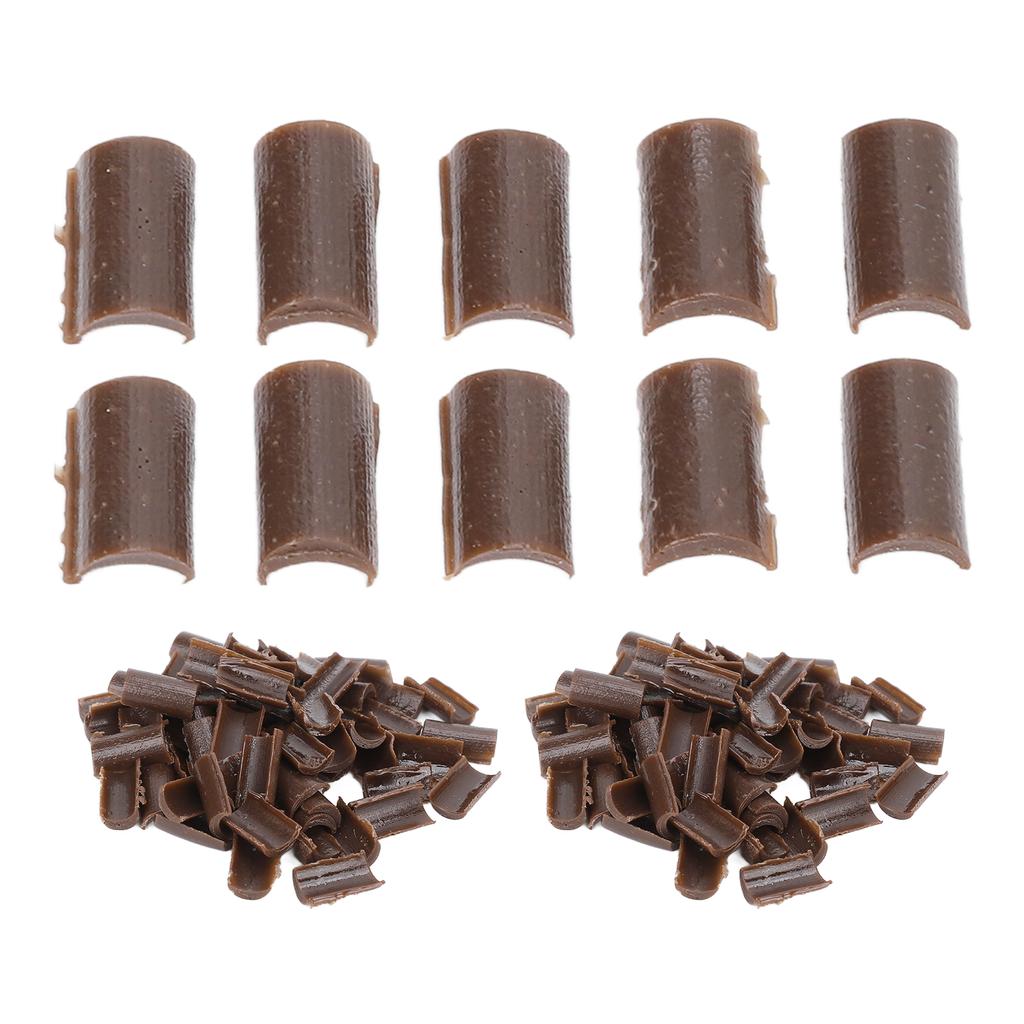 2 пакета Гранулы для наращивания волос U-tip Домашний салон Смола Парик Наращивание Термическое склеивание Гранула Бусина Коричневый