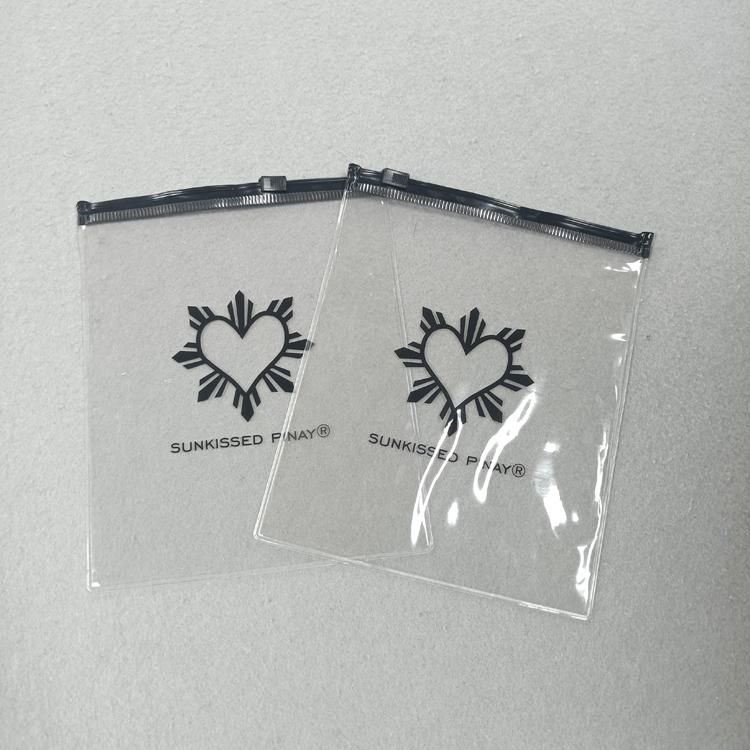 Pvc Small Zipper Bag Cosmetic Swimwear Zip Lock Pouch Transparent Clothing Packaging Plastic Customized Logo Frosted PVC Bag