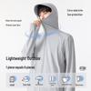 MINISO Мужская куртка с капюшоном и цветовыми блоками, защита от солнца