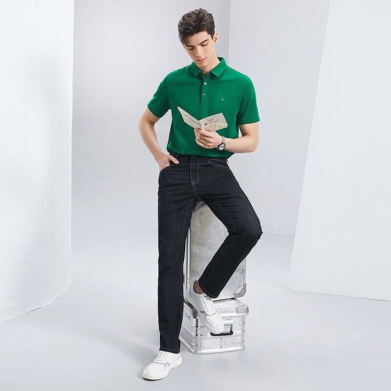 Мужские джинсы прямого кроя из смесовой бамбуковой ткани Septwolves