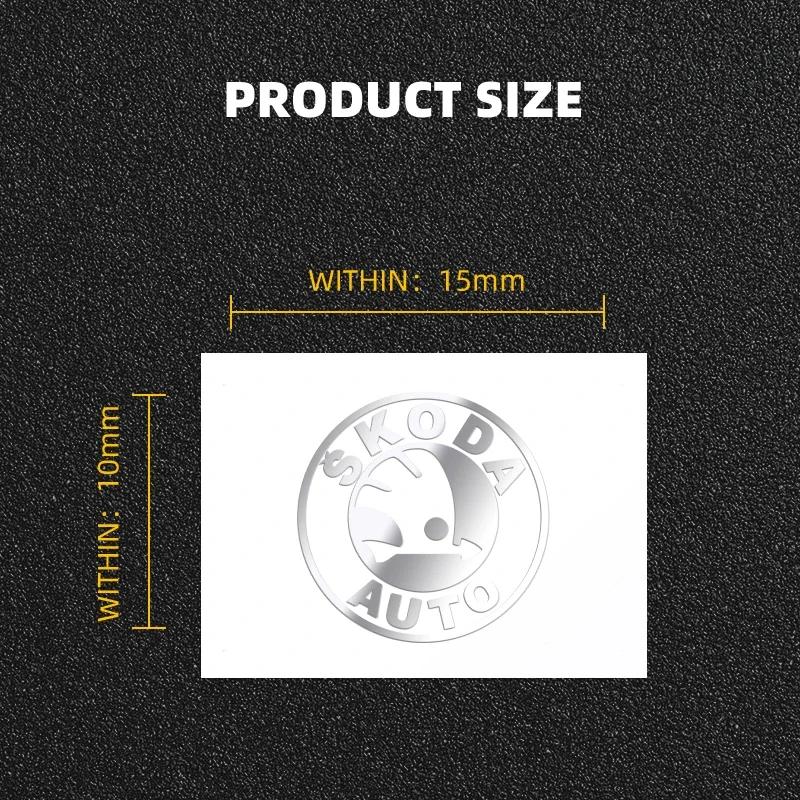 2/5/10pcs 3D Metal Car Emblem Sticker Decor Badge Decal Interior Styling For Skoda Octavia Fabia 1 2 Rapid Yeti Superb A5 A7 WL5