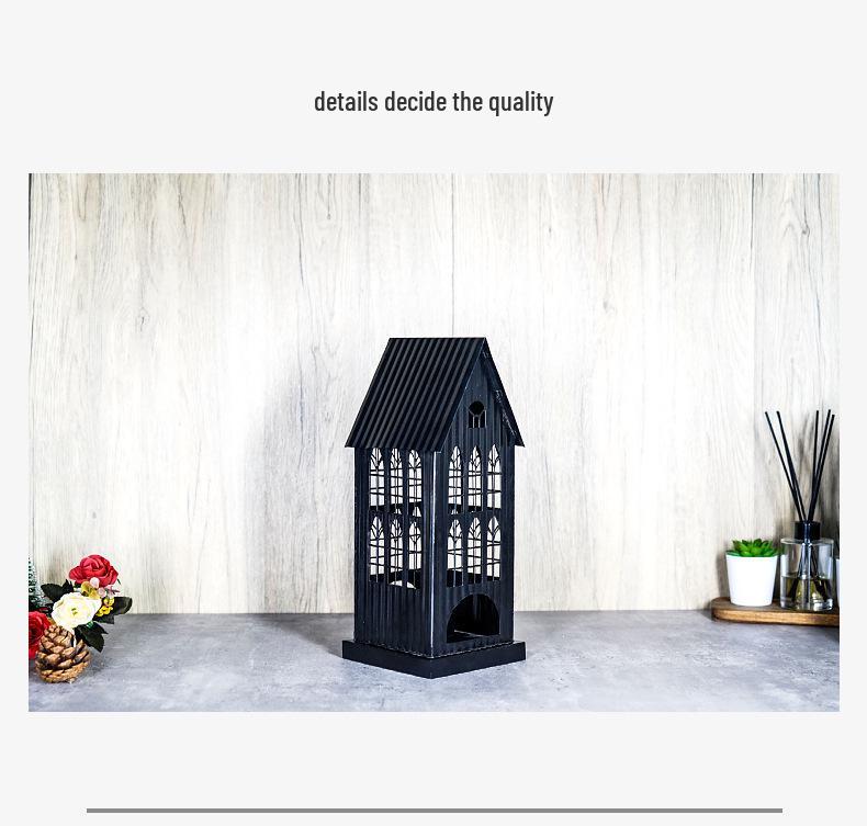 Рождественское кованое железо фонарь украшение в европейском и американском церковном стиле