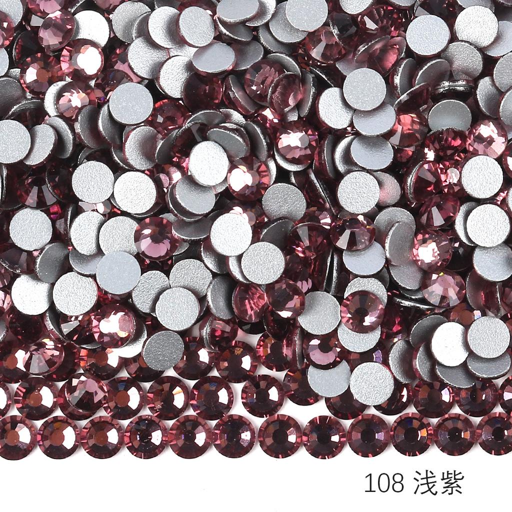 Круглый стеклянный страз DIY маникюр бриллиантовая ювелирка, наклейка-дрель для аксессуаров чехла мобильного телефона, хрустальное стекло плоское дно имитация бриллианта