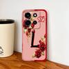 Чехол для Infinix Note 30 Pro 30 VIP 30i Модный с розовыми буквами Мягкий жидкий силиконовый чехол для телефона для Infinix Note30 Противоударный корпус