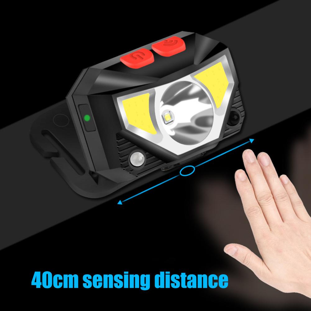 Powerful Headwear Lantern Motion Sensor High Brightness Headlight 500LM Portable LED Headlamp for Outdoor Fishing Camping Hiking