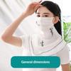 Scarves Hiking Sun UV Protection Unisex Ice Silk Mask Face Cover Triangular Scarf Sunscreen Veil