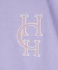 HARDCORE HAPPINESS Logo Crop Sweatshirt Light Purple