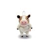 Shinada Global Mochi Series Mochiushi Brown Mini Plush Animal Cow Stuffed Animal MOCO-0088R (7x5x14cm)