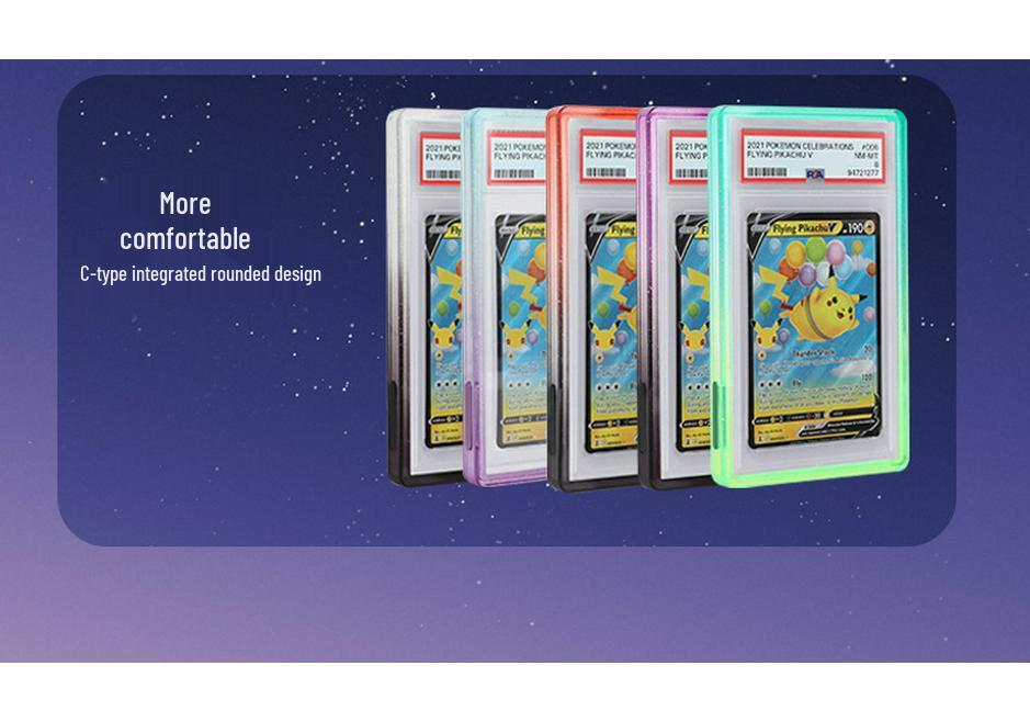 Градиентный силиконовый TPU протектор с блестками для карт, оцененных PSA BGS Star
