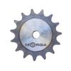 Hardened chain sprocket with flange, hub 10B-1 (R1 5/8) Z-15 outer diameter - 83.2 MORGA