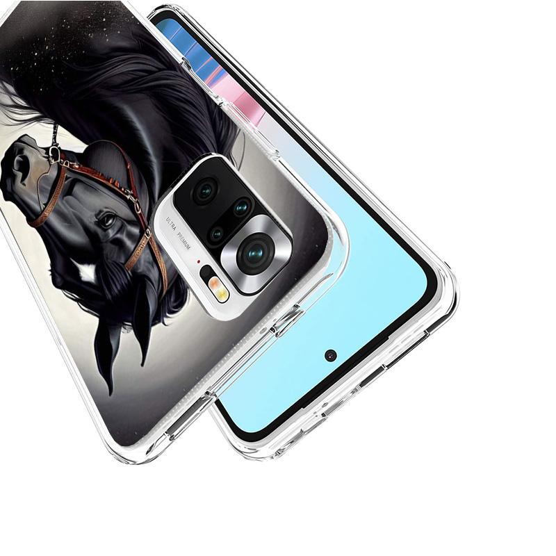 Animal Black Horse Cover Phone Case For Xiaomi Poco F7 Ultra X7 X6 X5 Pro M7 Redmi 15C 15 13C 13 12C 12 10C 10 9A 9C 9T 9 Shell