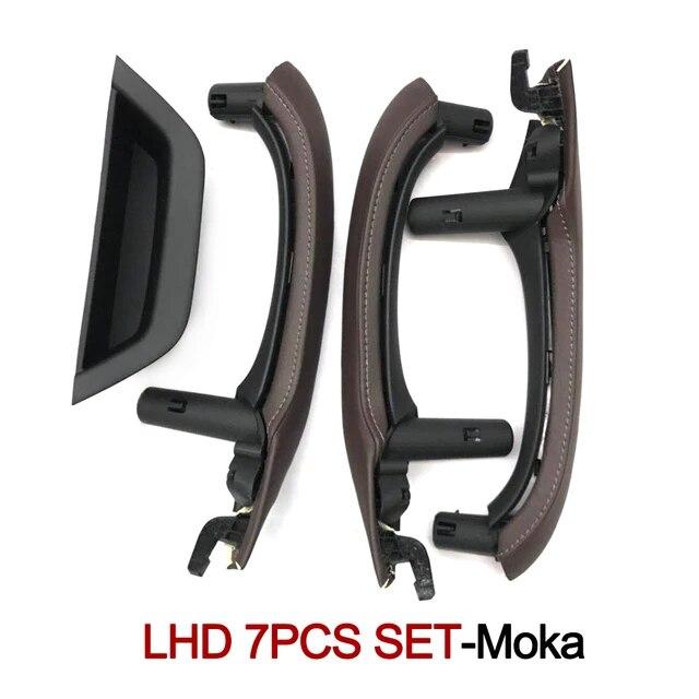 Левый правый водительский автомобильный салон, дверная ручка, кожаный чехол, комплект замены для BMW X3 X4 F25 F26 2010-2016