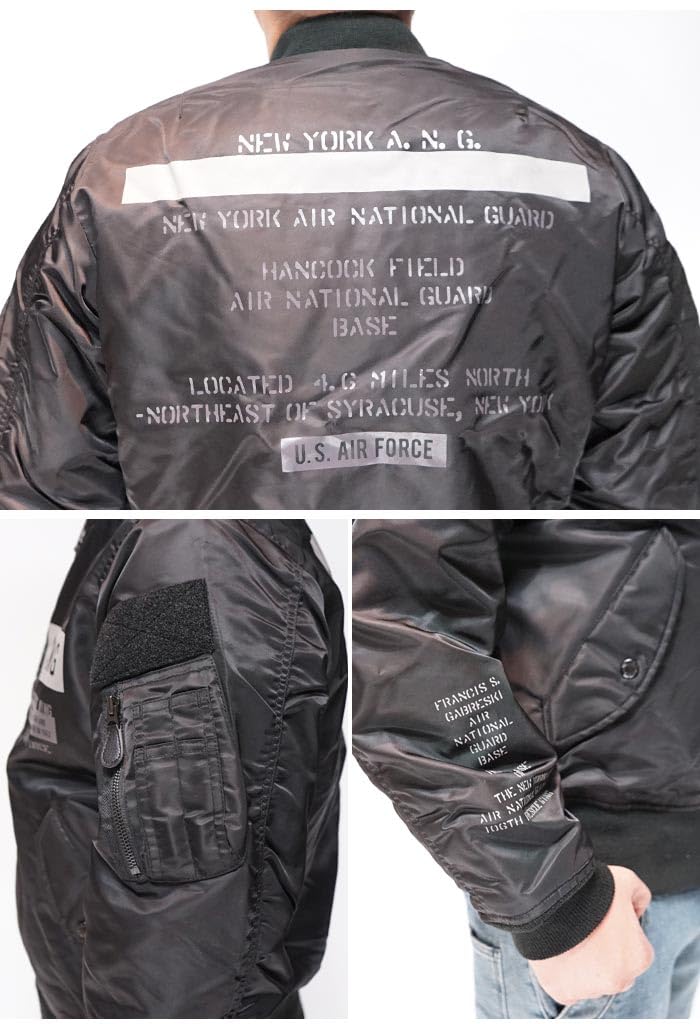 AVIREX Avirex Jacket Outerwear Reflective Stencil Flight Jacket 401 MA-1 Men's 783-3252045 Sage-XL