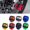 2Pc Aluminum Alloy Motorcycle Crash Protector Scooter Wheel Front Fork Frame Falling Protection Pads Sliders Moto Exterior Parts