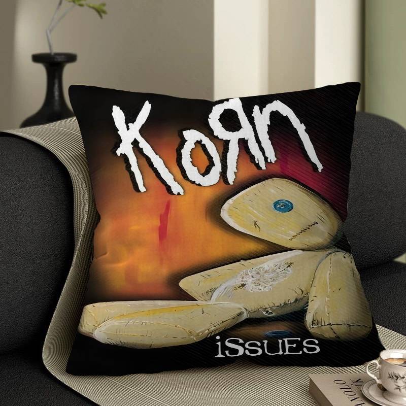 Fashion Band Rock Korn Cushion Cover Inches Farmhouse Decor Home Throw Pillow Covers for Couch Decorations