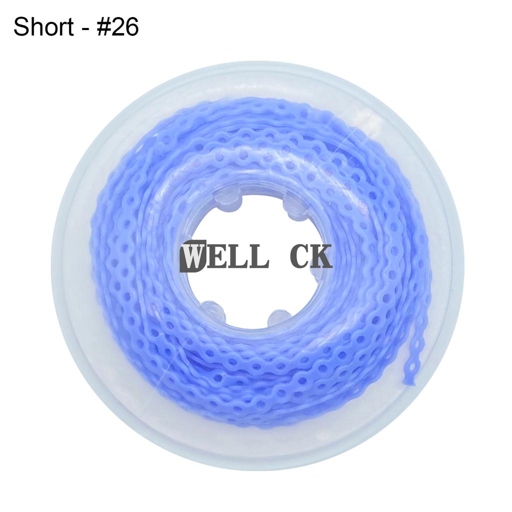 WELL CK 1Pcs Dental Orthodontic Elastic Rubber Power Chain Rubber Band Short Type