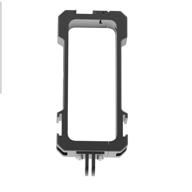 Camera Cage Cnc Aluminum Alloy Protective Frame Compatible For Insta360 X3 Panoramic Action Camera