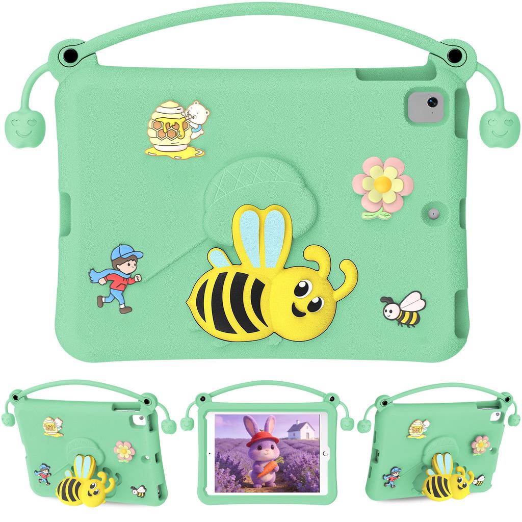 EVA Case For iPad 9.7-inch (2018) / (2017) / Pro 9.7 inch (2016) / Air 2 / Air (2013) Bee Style Kickstand Tablet Cover with Carry Handle