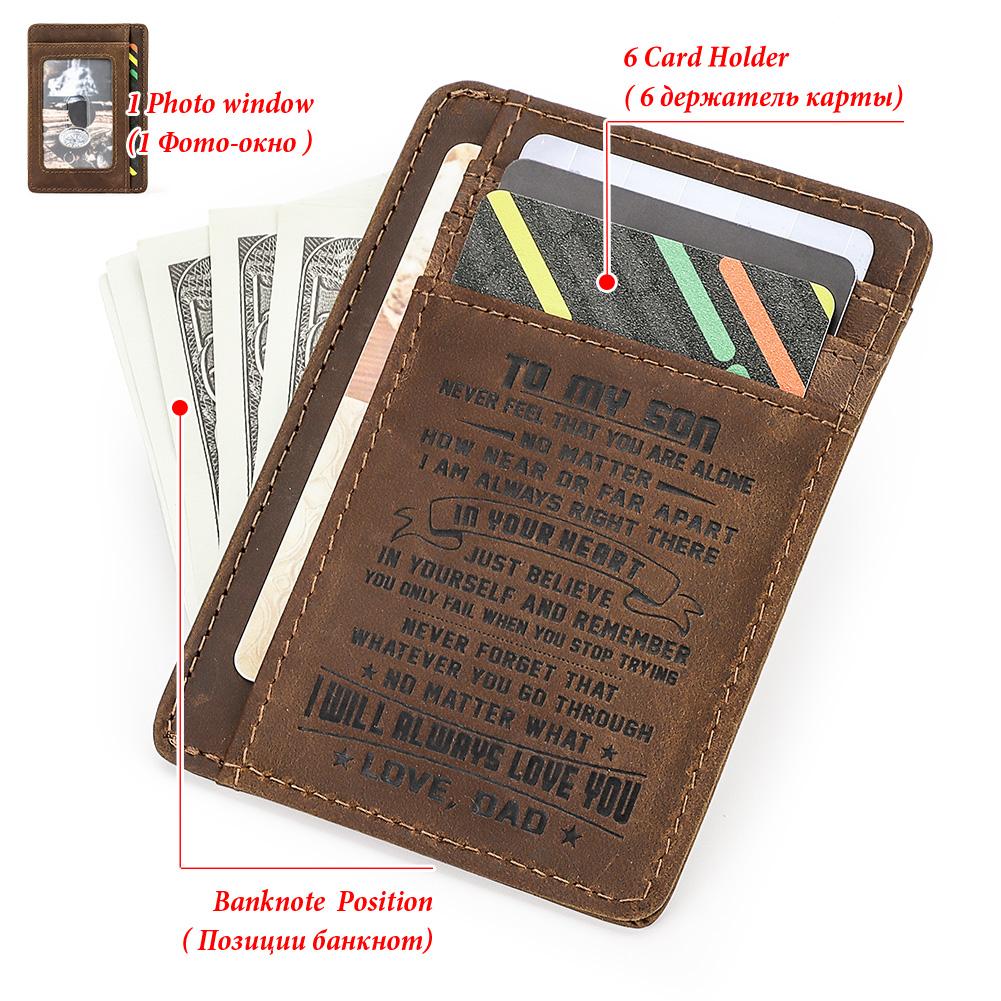 Humerpaul Упаковка для кредитной карты из натуральной кожи, подарок сыну, подарочная упаковка.