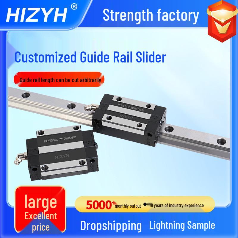 Precision Flange Type HGH20CA Guide Rail Slider HGW20CC for Heavy Duty Semiconductor Automation