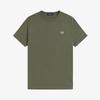 Fred Perry [Спорт] Футболка с контрастной отделкой - Лавровый зеленый Afpm2613519-W19