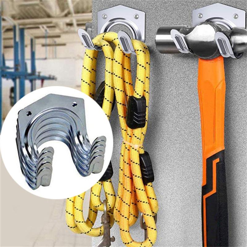 5 шт. настенных крючков, металлическая вешалка с винтами, подвесная настенная органайзер для хранения инструментов, садовый кронштейн, держатель для стойки дома и кухни