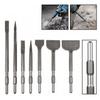 Steel Slotting Flat Chisel Silver Electric Hammer Drill Bit Durable Impact Bit  Cement