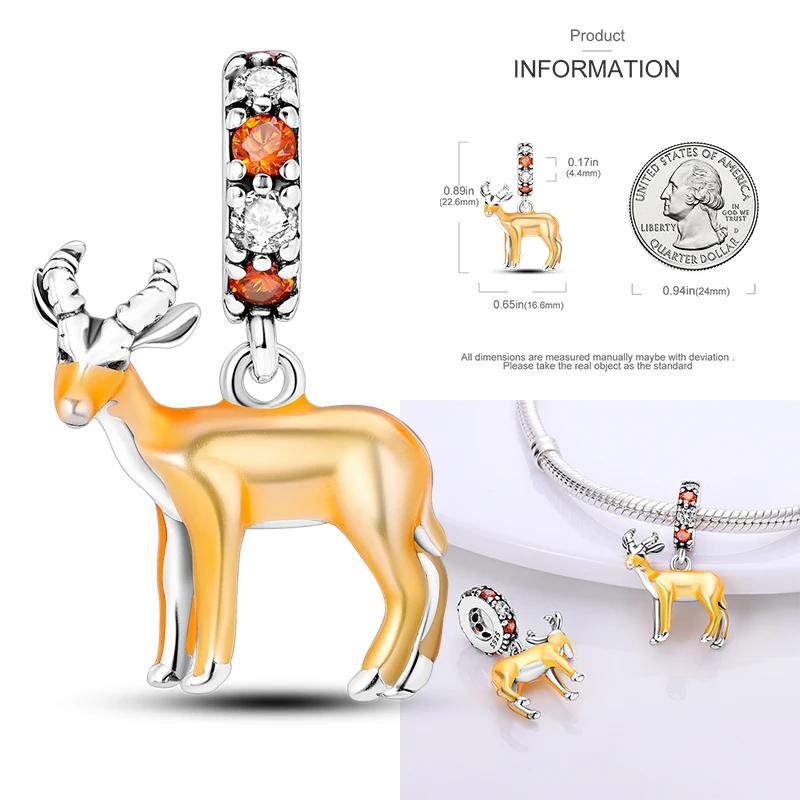 Медные Рождественские Хэллоуин Тыква Подвески Шармы Бусины Подходят для Оригинального Браслета Ожерелья для Женщин Сделай Сам