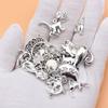 27pcs/set Cat Charms Jewelry Making Supplies Jewelry Pendants Bulk