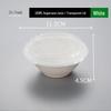 Биоразлагаемая бумажная миска Douli объемом 220 мл с прозрачной крышкой