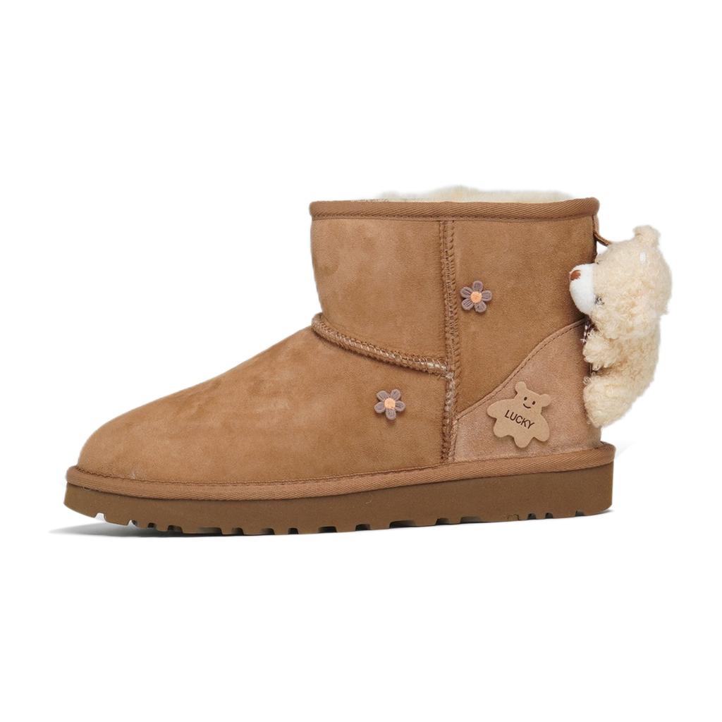 UGG CLASSIC MINI Термообувь женская из овчины Устойчивая к истиранию 1016222-CHE(Команда-S-КОРОБКА)-Случайные упаковочные пакеты